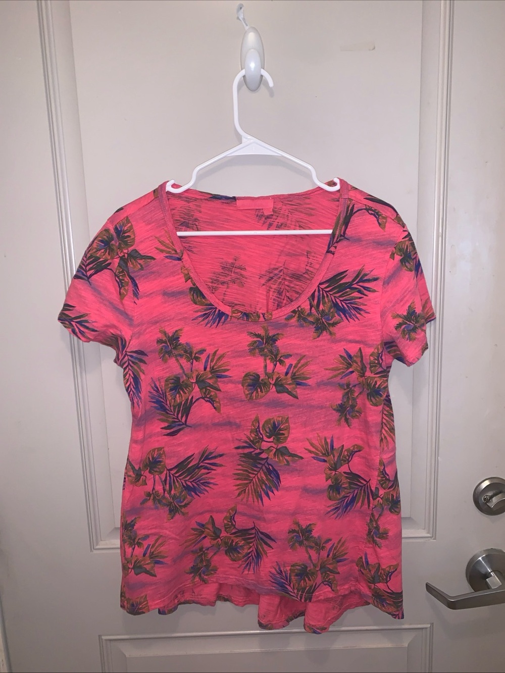 Fresh Produce Women’s Multicolor Palm Tree Tshirt Size L